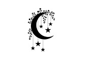 Moon Hanging Silhouette Bundle, an Illustration by Gaye Art (Thumbnail 28 of 31)