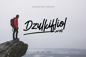 Dzulkifliol Script Font