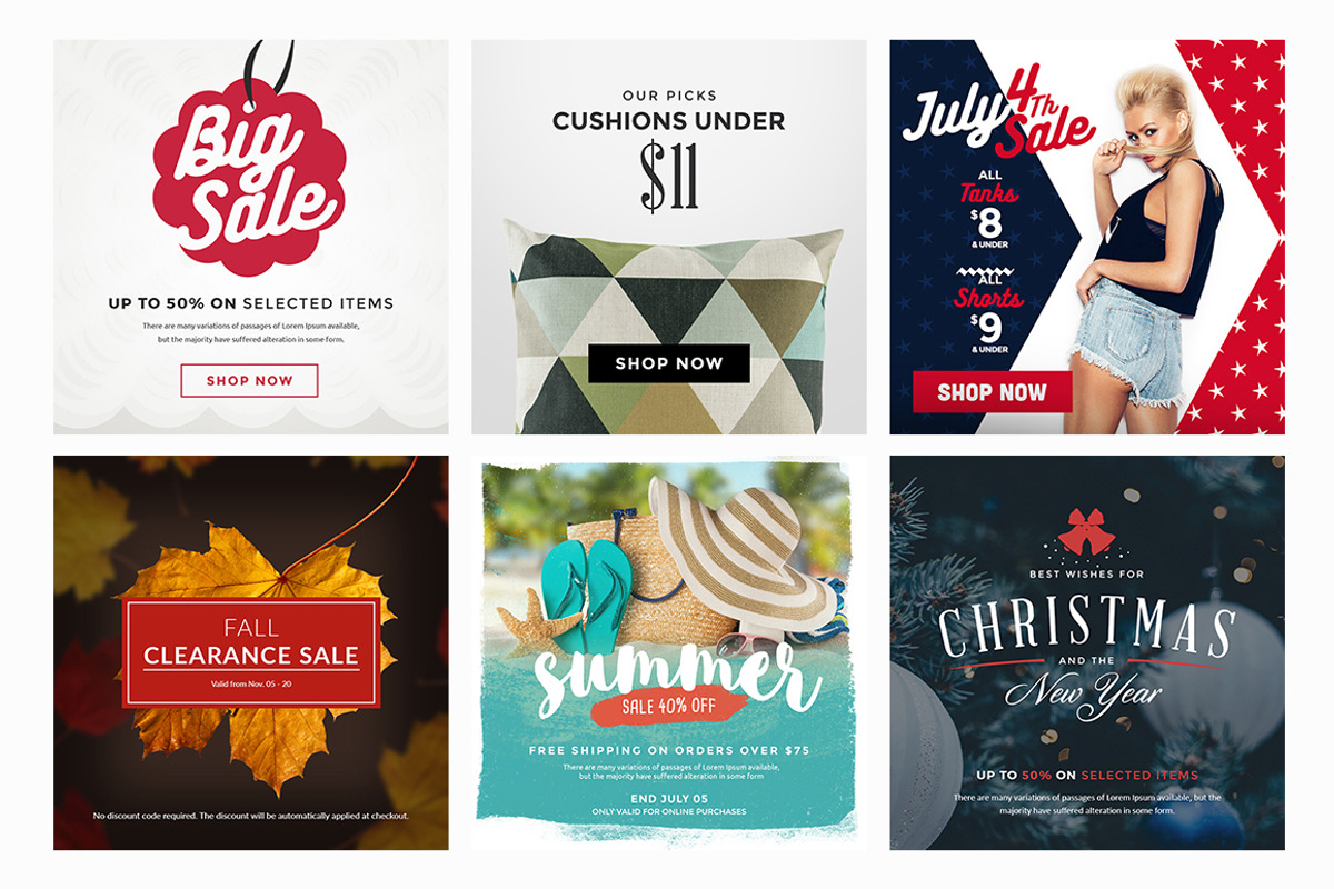 100 Multipurpose Instagram Templates, a Social Media Template by eamejia (Photo 4 of 17)