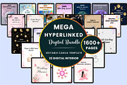 Mega Hyperlinked Digital Bundle, a Stationery Template by Shumaya (Thumbnail 1 of 5)