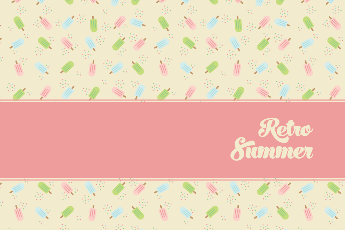 Retro Summer, a Pattern Graphic by Kenzagraphics (Photo 1 of 7)