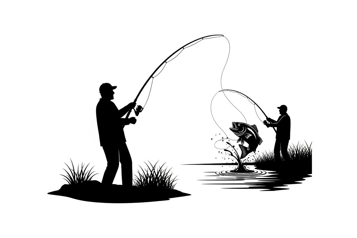Fishing Silhouette Vector Bundle, an Illustration by hafijul (Photo 40 of 51)
