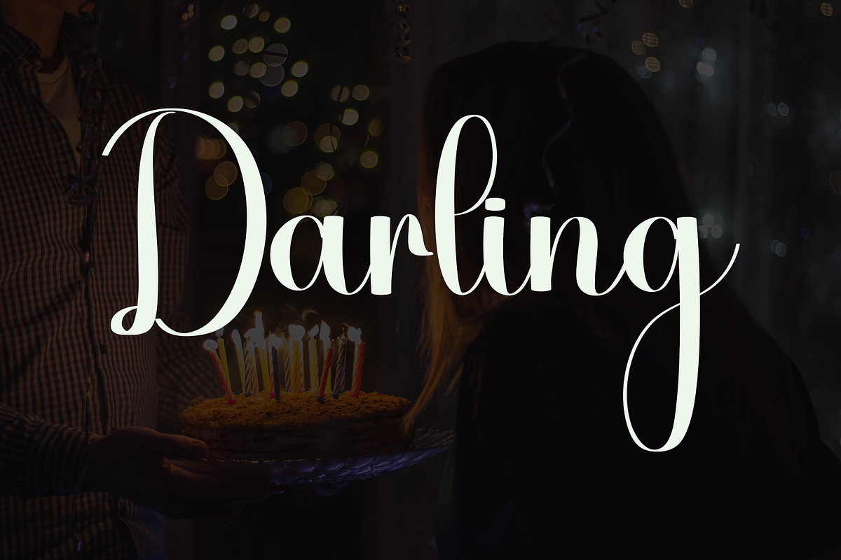 Birthday Darling, a Handwritten Font by InermediaSTUDIO (Photo 6 of 8)