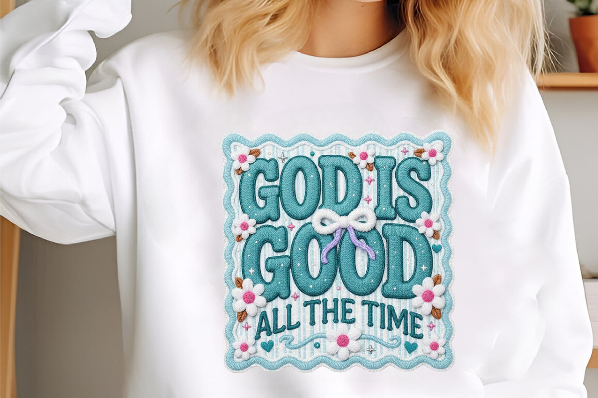 Faux Yarn God is Good Faith Shirt Pn, an Illustration by designcity5 (Photo 9 of 9)