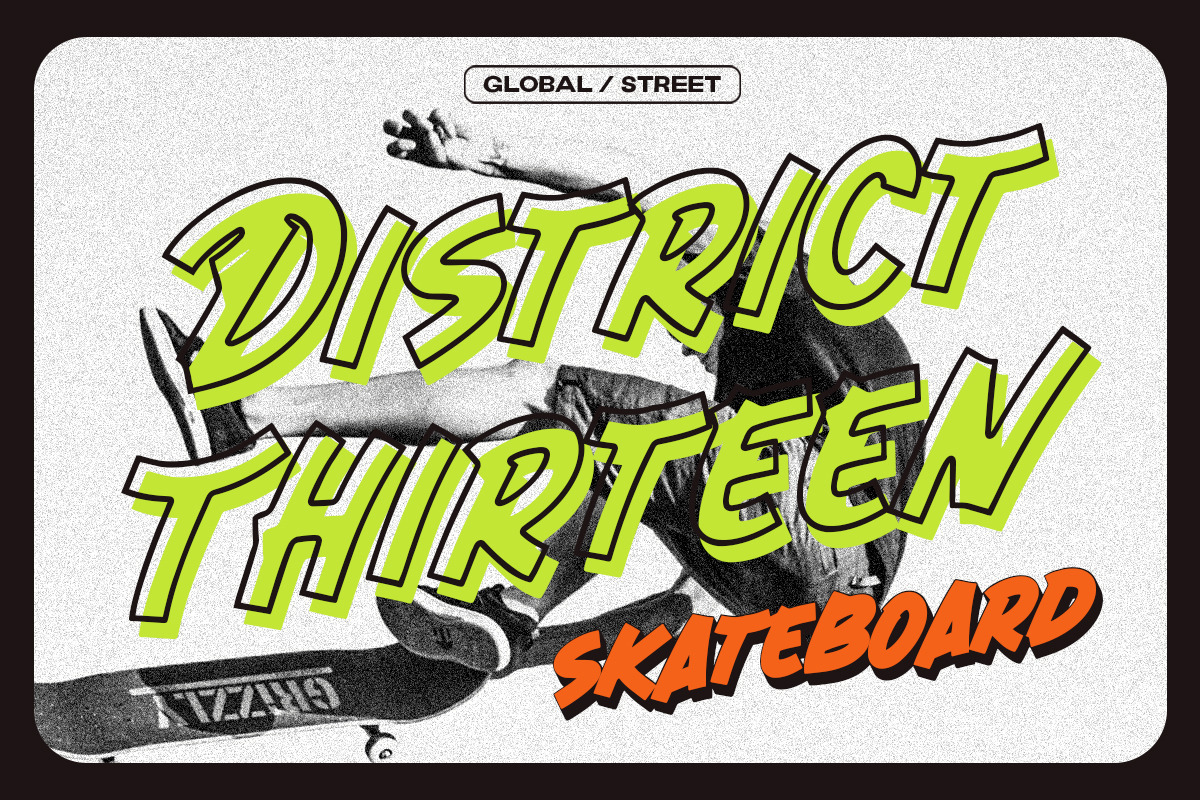 Global Street - Bold Display Font, a Font by Letterhend Studio (Photo 6 of 8)
