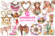 Western Mothers Day Cowgirl Clipart, an Illustration by Dream Creation (Thumbnail 1 of 6)
