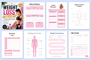 Weight Loss Workout Workbook., a Stationery Template by Shumaya (Thumbnail 2 of 5)
