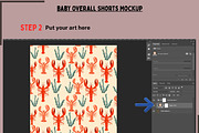 Baby Overall Shorts Mockup, a Shirt Mockup by Nora Gad (Thumbnail 3 of 16)