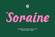 MN Soraine - Handwritten Script Font, a Script Font by Mantra Naga (Thumbnail 1 of 15)