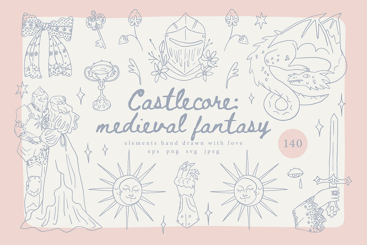 Castlecore: medieval fantasy, a Decorative Illustration by Cute Atelier (Photo 1 of 12)
