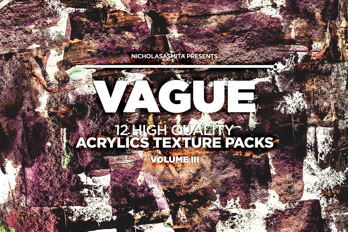 Vague III: 12 Acrylics Textures, a Texture Graphic by nicholasasmita (Photo 1 of 11)