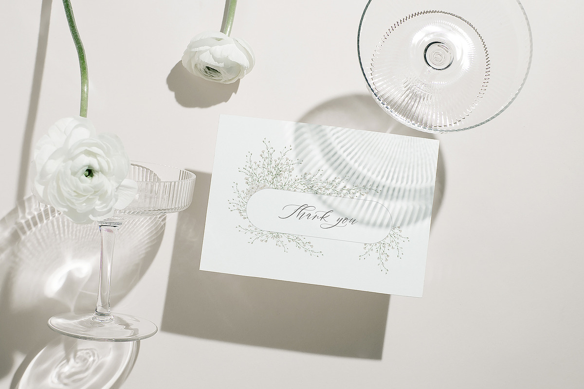 White flowers and tropical leaves, an Illustration by astelenadesign (Photo 14 of 14)