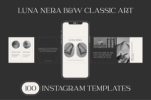 Luna Nera B&W Instagram Template