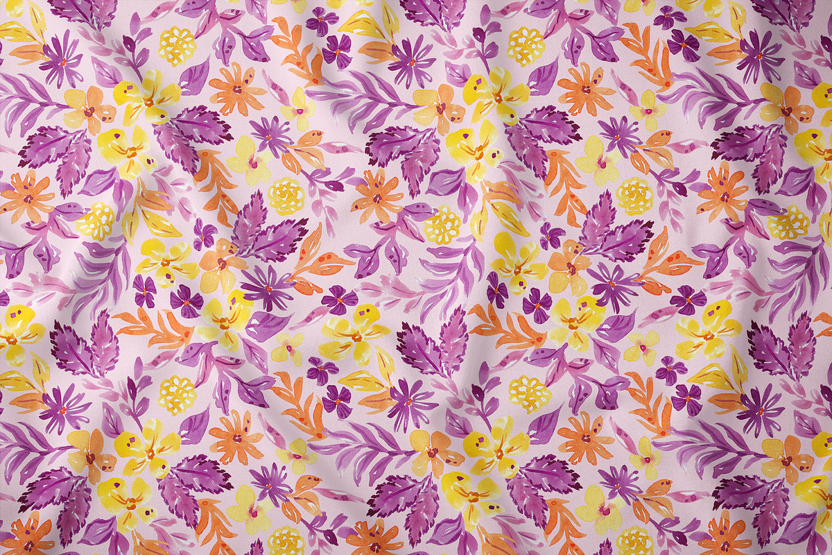Fantasy Floral Garden Pattern, a Pattern Graphic by SirenaArt (Photo 5 of 12)