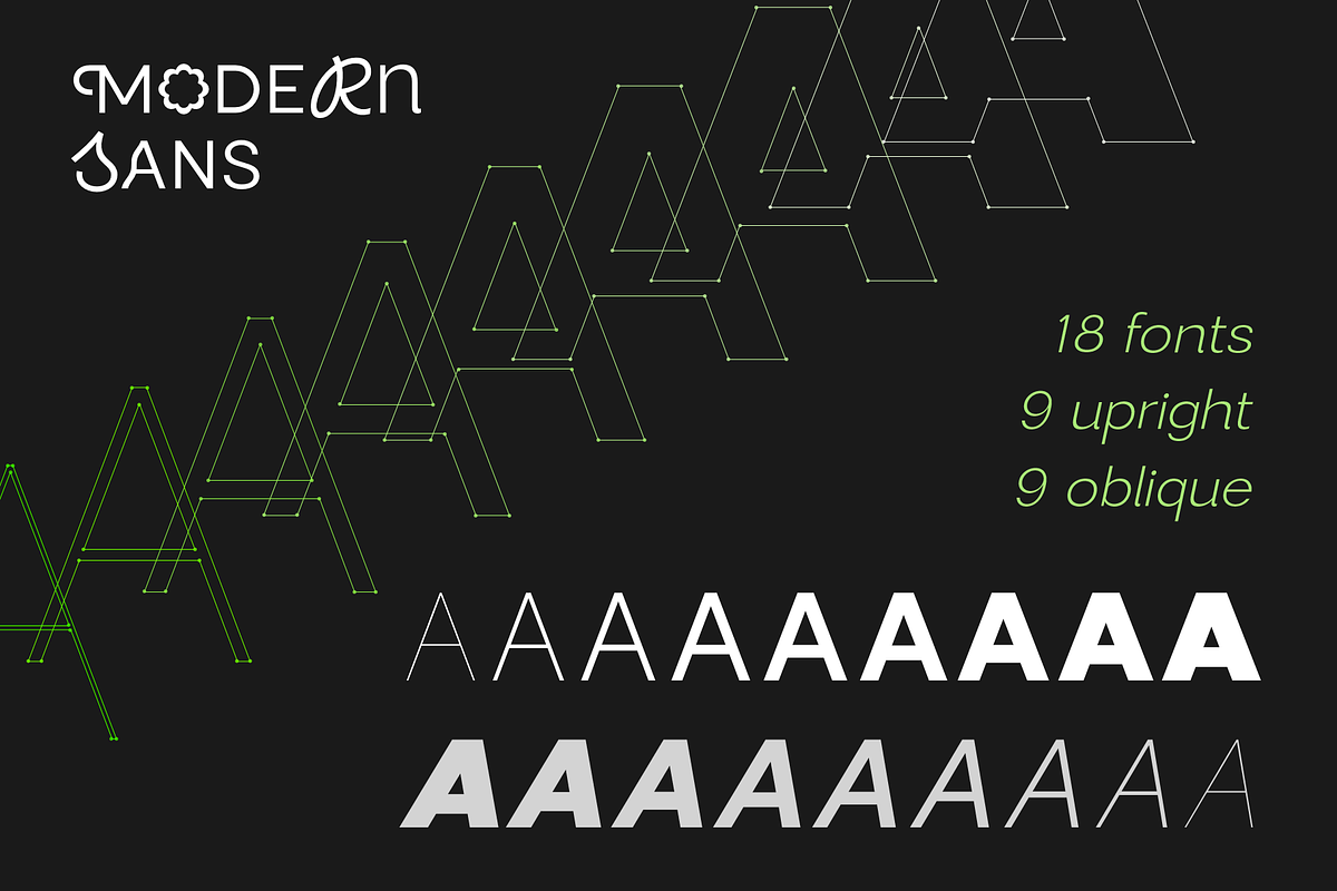 Modern Sans, a Sans Serif Font by Larin Type Co. (Photo 3 of 15)