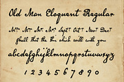 Old Man Eloquent Regular, a Script Font by Three Islands Press (Thumbnail 4 of 5)