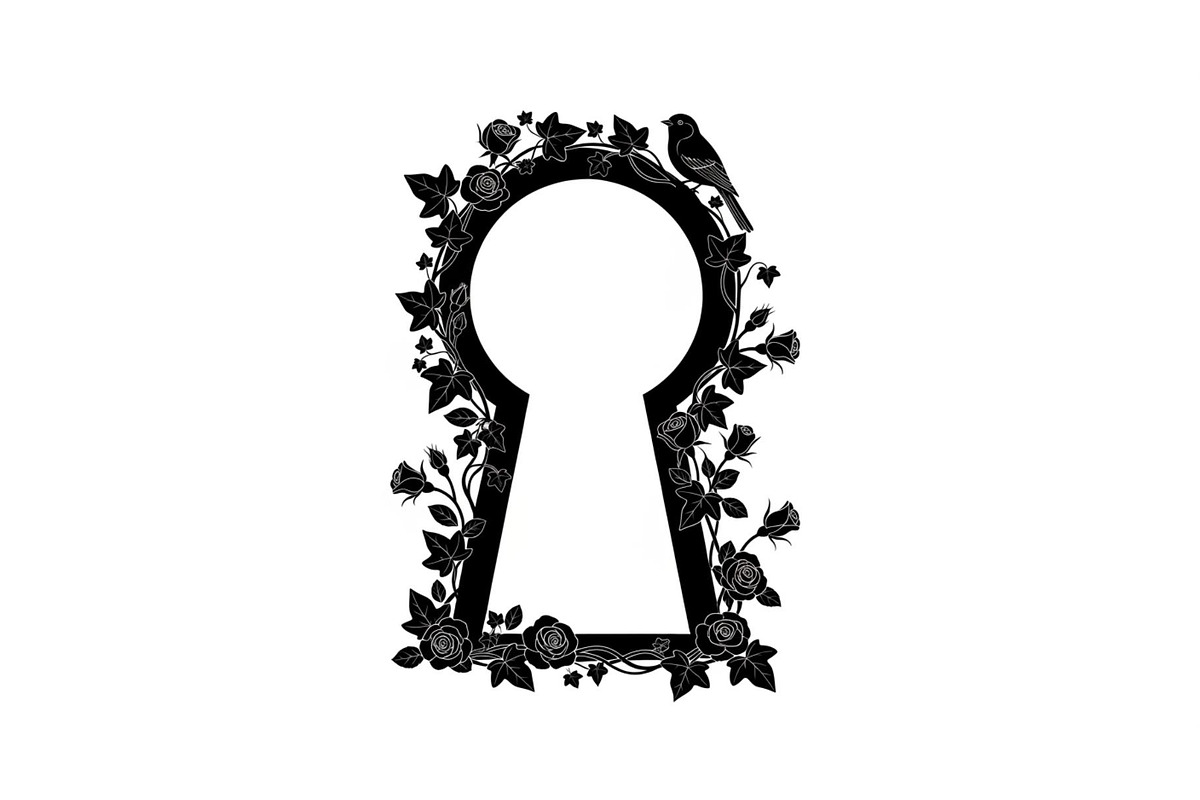Floral Keyhole Frame SVG Bundle, an Illustration by Designs_River (Photo 9 of 31)