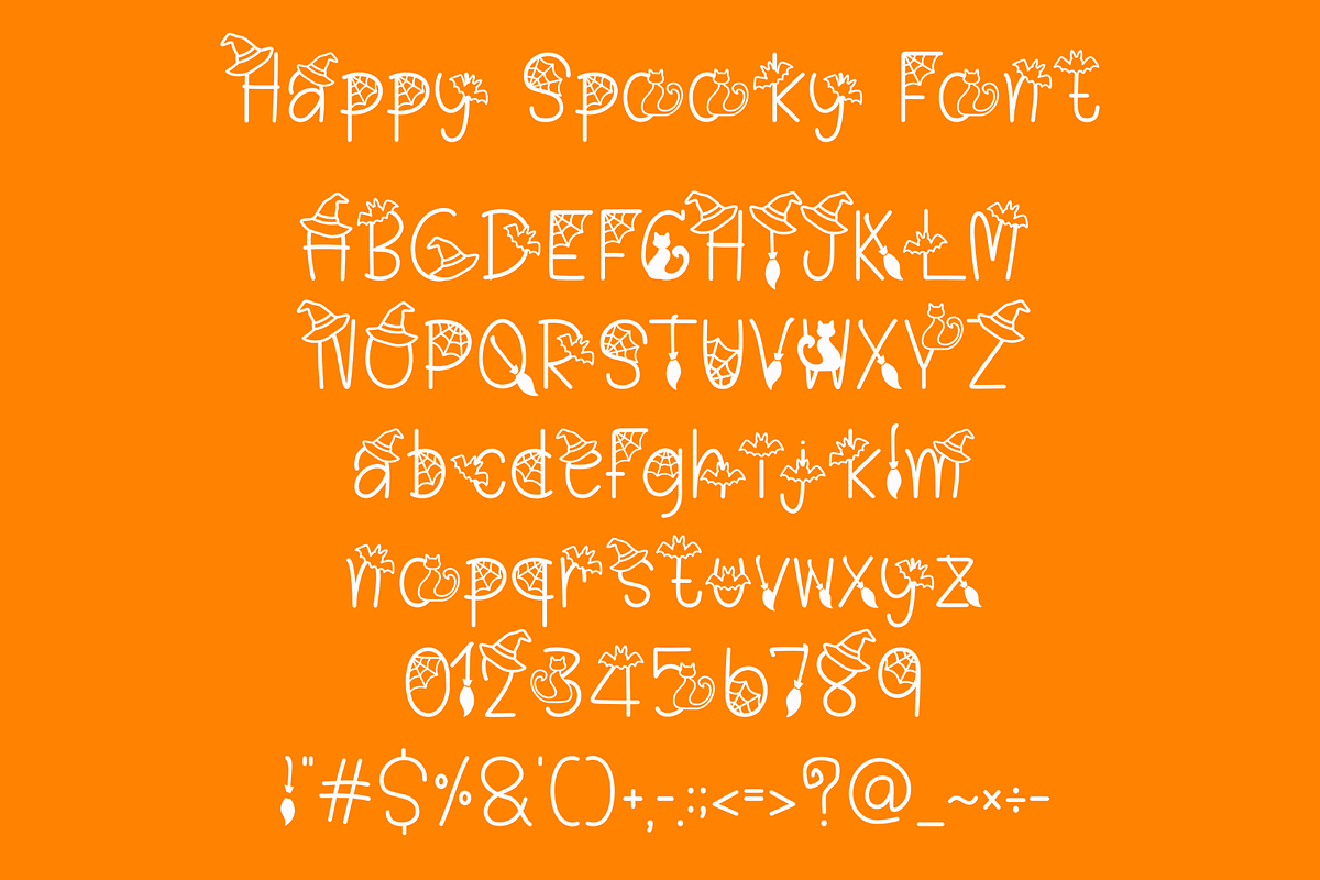 Happy Spooky Font, a Script Font by Cutie_Kate_Studio (Photo 10 of 10)