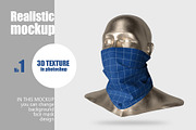 Face mask mockup 1, a Mask Mockup by Radmila (Thumbnail 1 of 5)