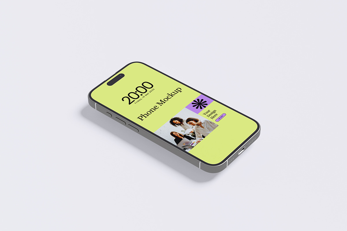 iPhone Mockup, an iPhone Mockup by seramoe (Photo 3 of 5)