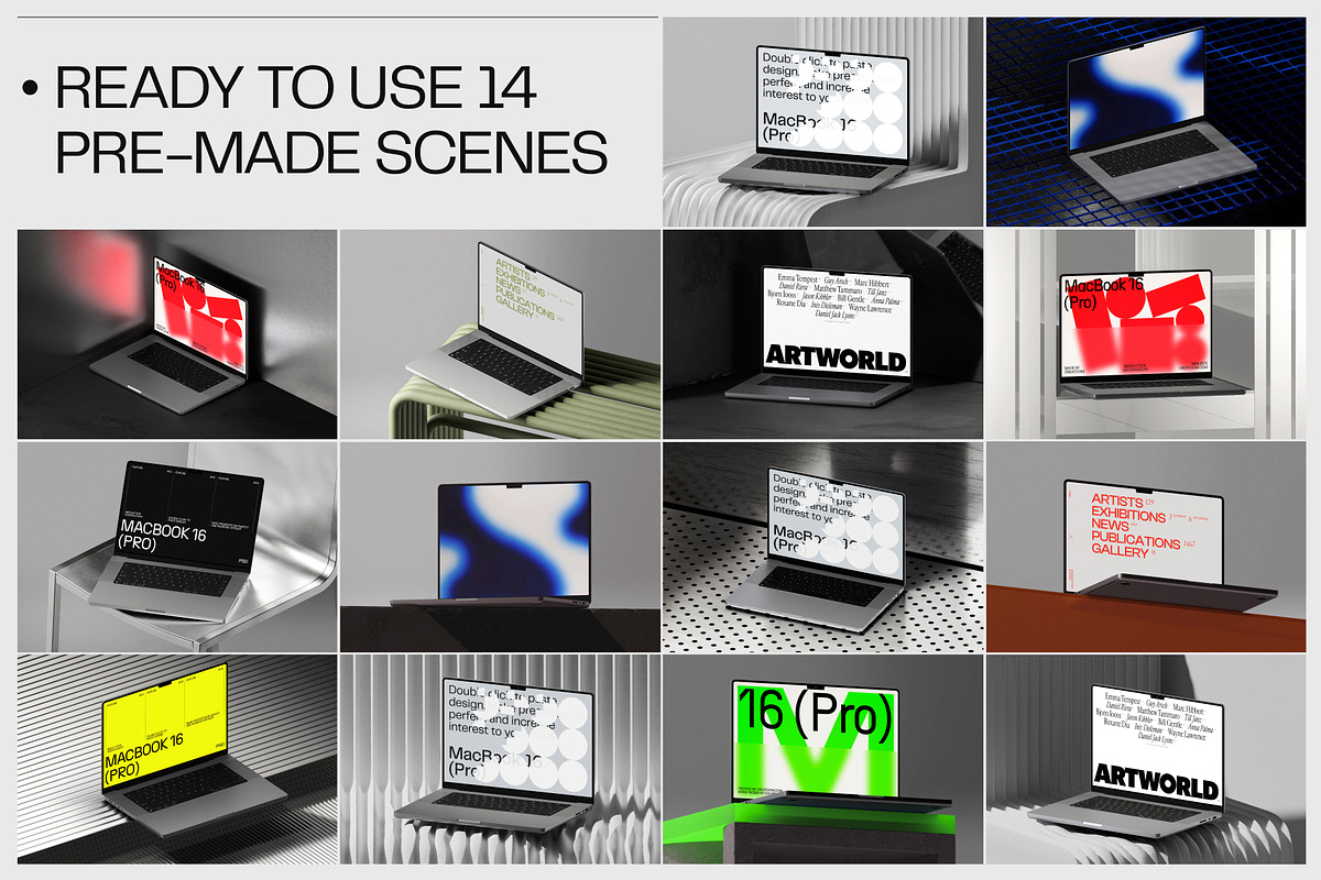 (26) MacBook Pro 16 mockups, a Mac Mockup by Creatoom (Photo 11 of 11)