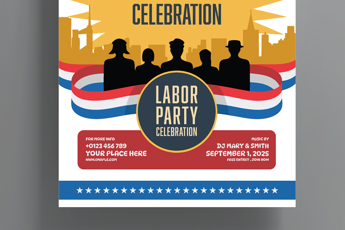 Labor Day Celebration Poster, a Flyer Template by MightyDesign (Photo 3 of 6)