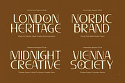 Prestafory Elegant Art Deco Font, a Sans Serif Font by timelesstype.co (Thumbnail 10 of 20)