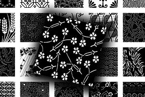 Collage - Black and White East Desig, a Print Template by Kseniya-Omega
