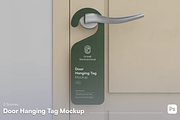 Door Hanger Mockup Set, a Household Mockup by graphicsauce (Thumbnail 1 of 4)