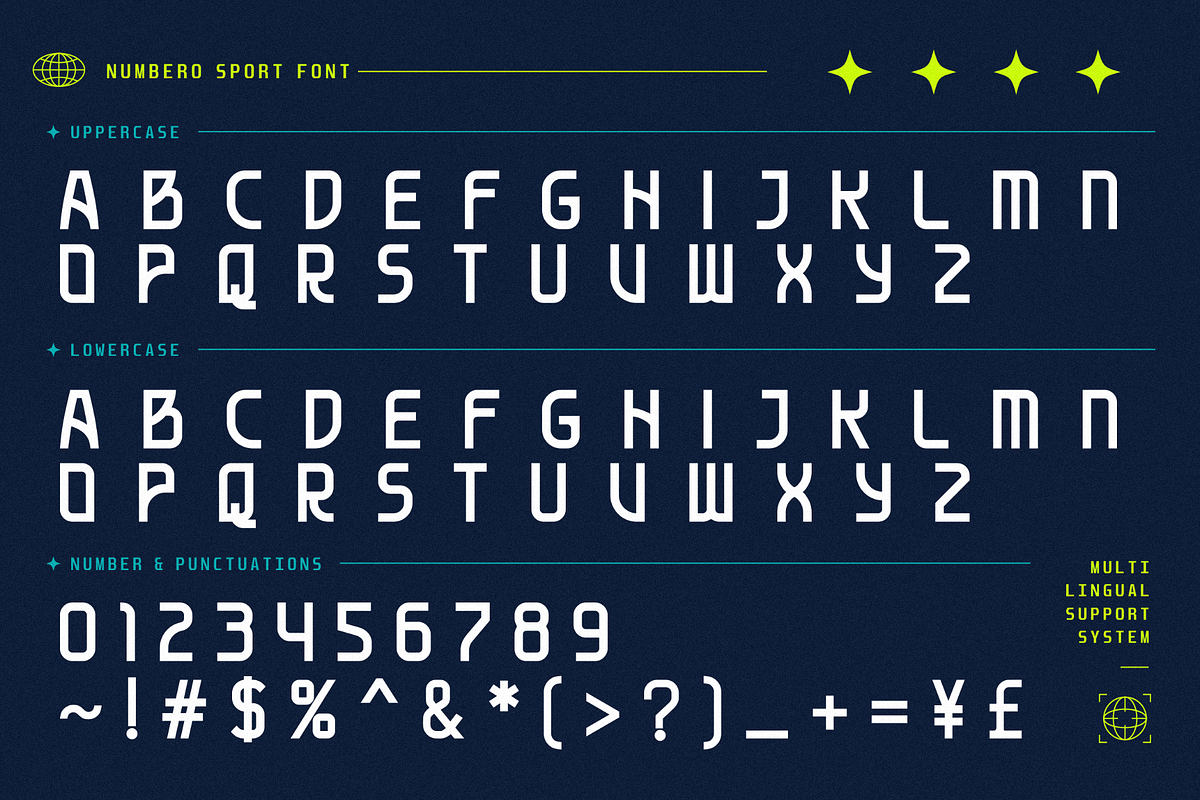 Numbero – Sporty Sans Serif, a Sans Serif Font by figuree studio (Photo 5 of 10)