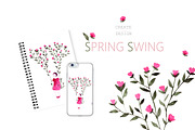 Spring swing, an Illustration by Knysh Ksenya (Thumbnail 3 of 5)