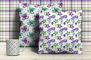 Mardi Gras watercolor set, an Illustration by DollyPotterson (Thumbnail 5 of 7)