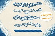 Seashells + Driftwood Procreate Set, a Brush Add-On by PrettyLittlePigs (Thumbnail 8 of 10)
