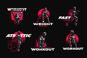 Sporty and athletic man., a Healthcare Illustration by Masterlevsha (Thumbnail 4 of 4)