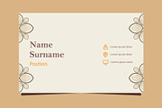 Natural Floral Business card, a Marketing Template by sekitarief (Thumbnail 1 of 3)