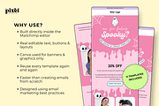 Halloween Mailchimp Email Newsletter, an Email Template by The Pixel Palace (Thumbnail 3 of 9)