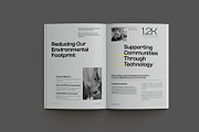 Gray Minimal ESG Impact Report, a Brochure Template by Neermana (Thumbnail 3 of 11)