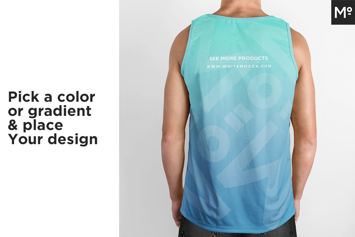 Tank Jersey Mock-up, a Product Mockup by Mocca Mockups Store (Photo 4 of 5)
