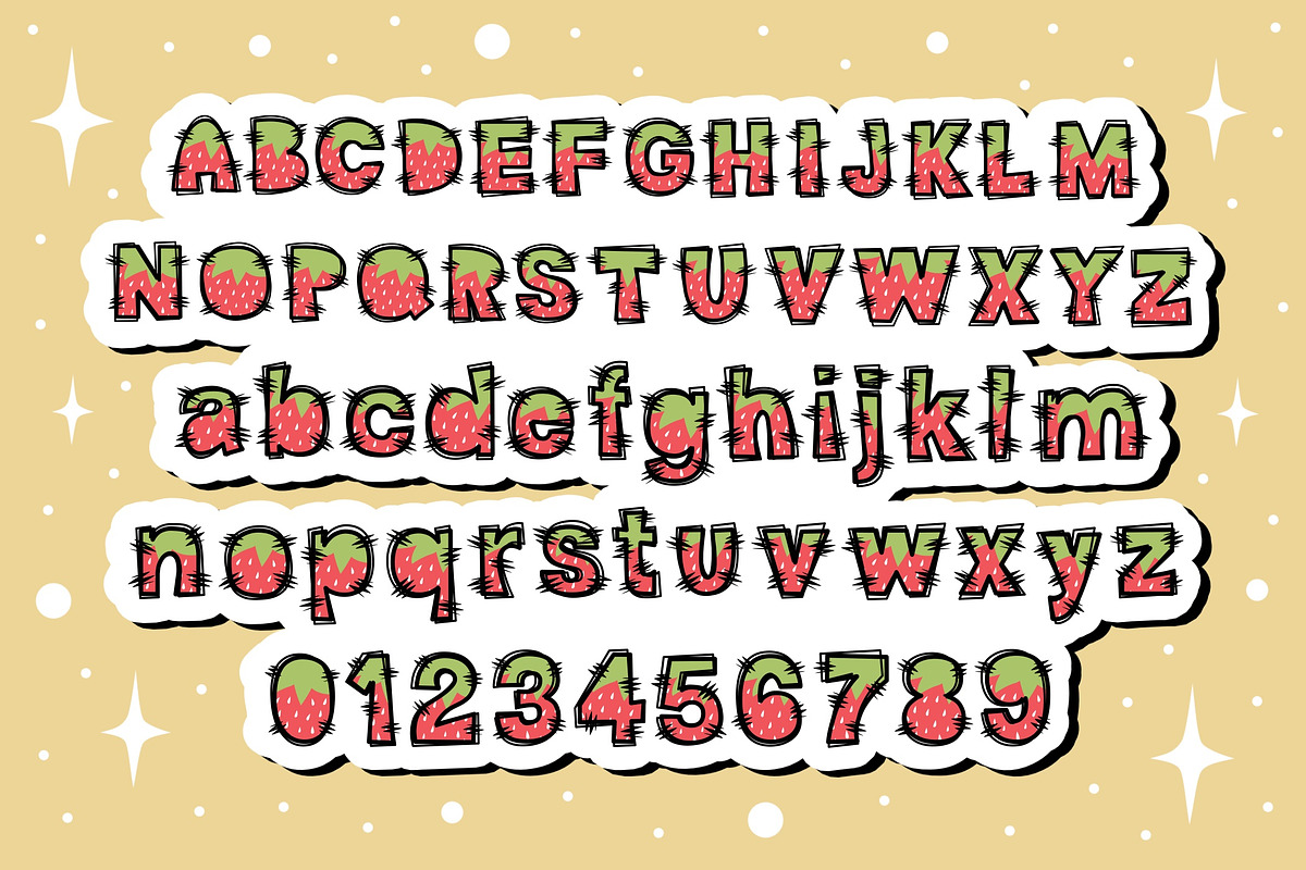 Strawberry OTF PNG SVG, a Symbol Font by DREAMs Soul G. (Photo 2 of 5)