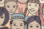 Huge Collection of 220 Diverse Faces, a Person Illustration by Franzi draws (Thumbnail 12 of 12)