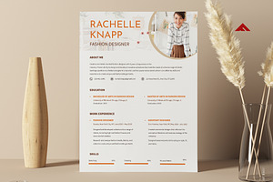 Creative Resume For Fashion Designer