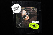 23 Y2K Hologram Badge Stickers, an Object Graphic by Parisa-Artstudio (Thumbnail 2 of 7)