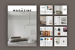 Minimalist Magazine Layout