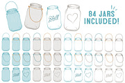 Vintage Blue Jar Vectors & Clipart, an Illustration by Amanda Ilkov (Thumbnail 4 of 4)