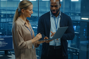 Business people working together, a Business Photo by HubbaDigitals
