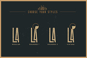 Las Valles Textured Typeface, a Sans Serif Font by Kaligra.co (Thumbnail 15 of 19)
