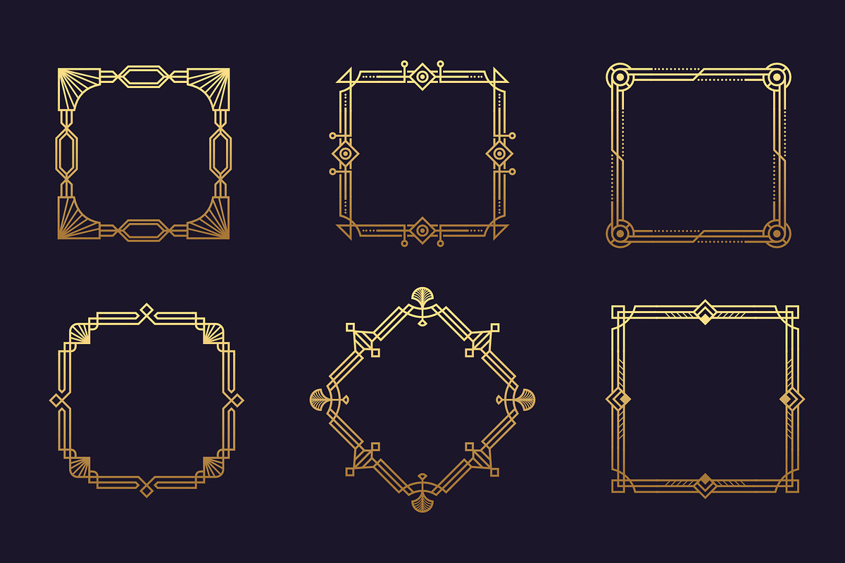 Art Deco Border & Frame Builder, an Object Graphic by The Artifex Forge (Photo 10 of 11)