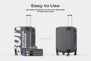 Travel Suitcase Mockup Set