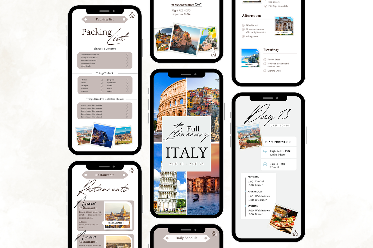 Beginner-Friendly Travel Itinerary, a Templates & Theme by Digital By Nikoleta (Photo 8 of 11)
