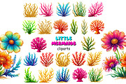 Little mermaids clipart set png, an Object Graphic by JuliaStarArt-FantasyHome (Thumbnail 7 of 12)